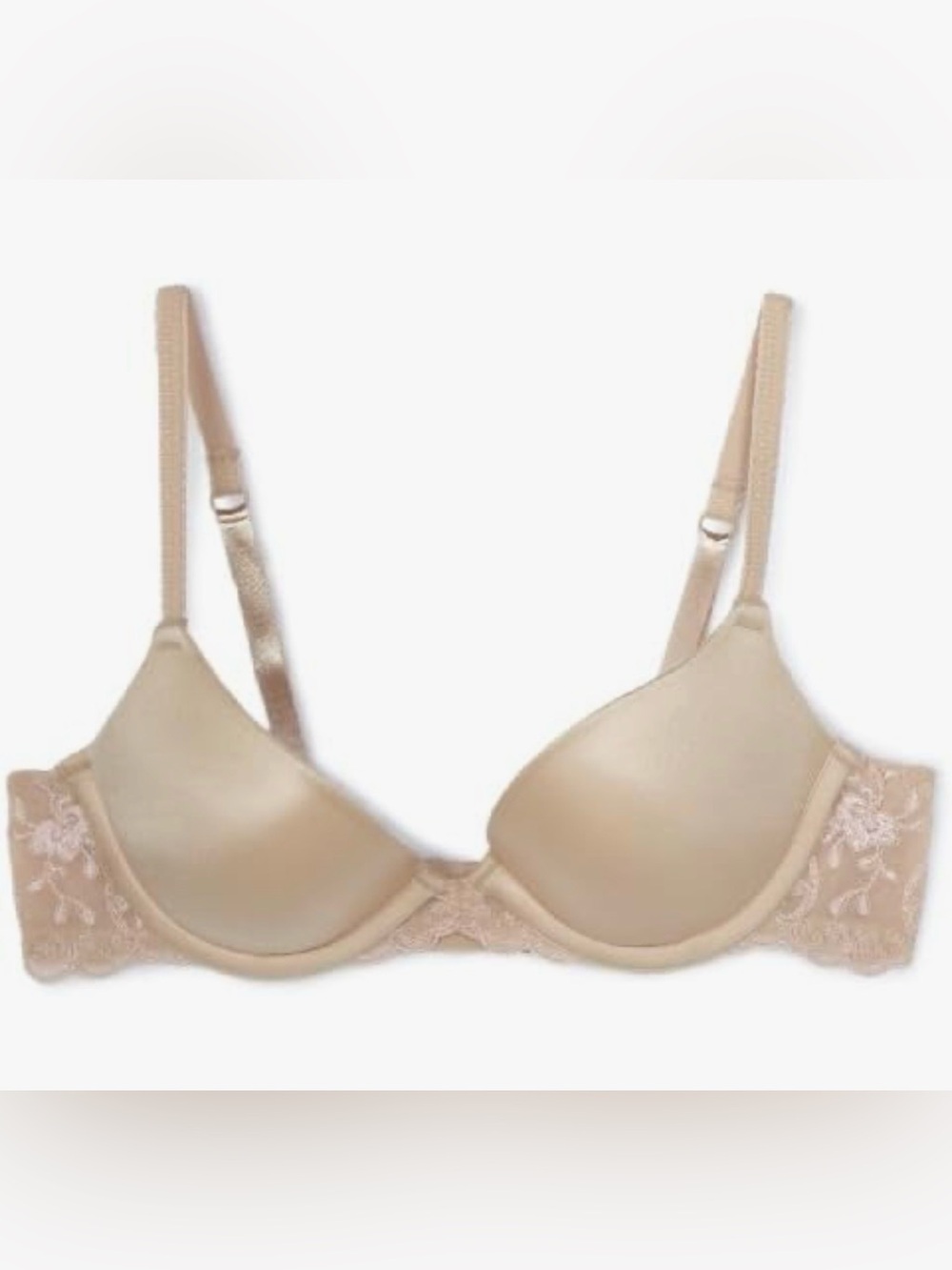 Wonderbra 7640 Light Lift Lace Gel 34B Plunge Push Up Bra Molded Black Rare - Picture 3 of 3